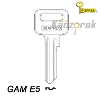 Expres 163 - klucz surowy mosiężny - GAM E5 kwadratowy